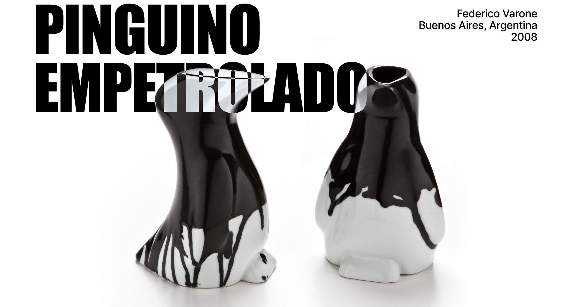 Pinguino empetrolado caratula